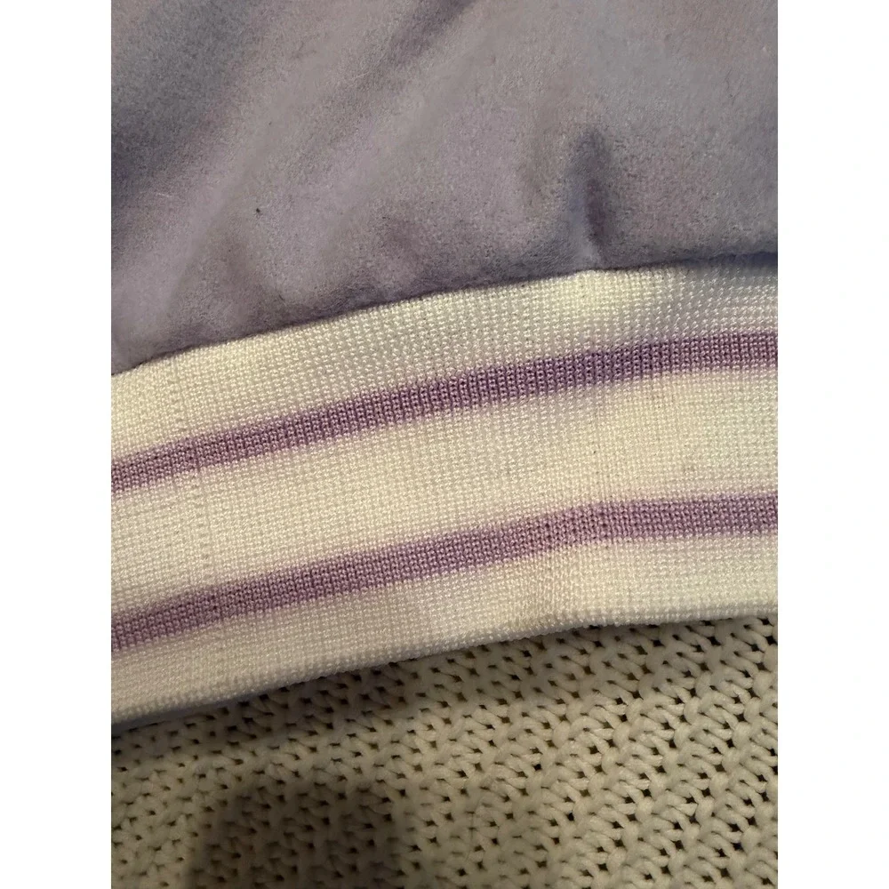 Kids Lavender Walt Disney World Chenille Patch Varsity Letterman Jacket Purple